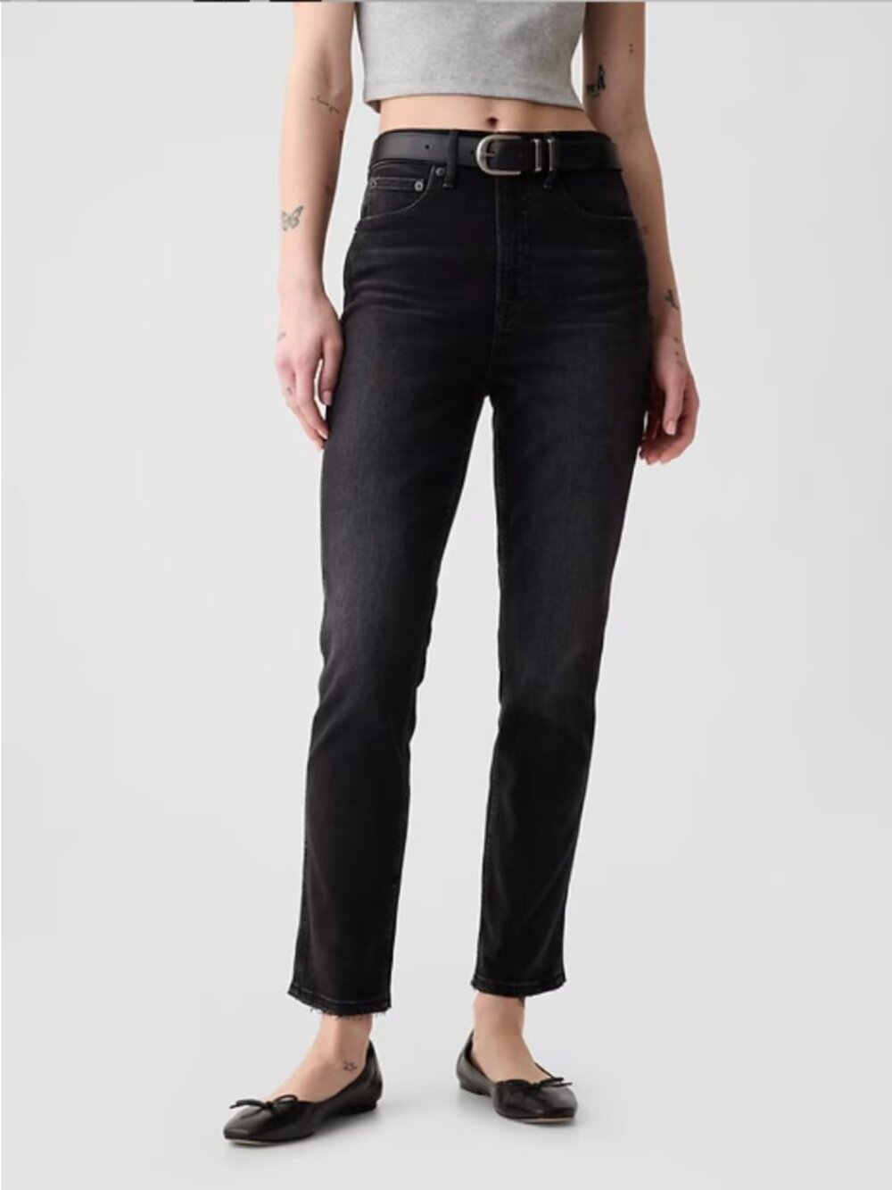 GAP vintage slim sky high black jeans 6s 28